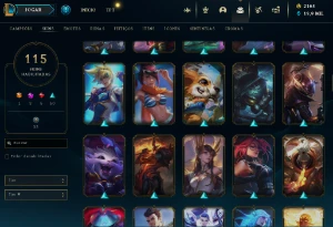Conta De Lol 2017 - 2,164 Rp - 115 Skins - Level  367 - League of Legends
