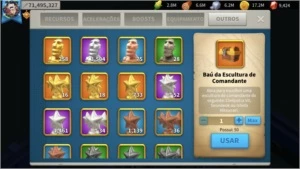 Rise of Kingdoms - 70m - VIP 15 - 10 lendários full - Outros