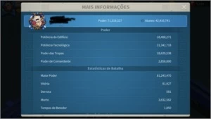 Rise of Kingdoms - 70m - VIP 15 - 10 lendários full - Outros