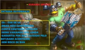 Contas smurfs "Email Não Confirmado" PDF - League of Legends LOL