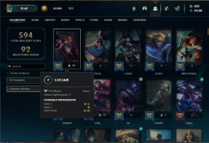 Bronze 4 com TODOS os champs e 207 Skins - League of Legends LOL