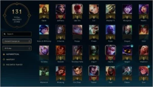 lol 48 campeões  11 skins 2 lendarias ouros8 yasuo emissario - League of Legends