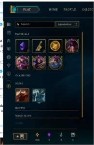 lol 48 campeões  11 skins 2 lendarias ouros8 yasuo emissario - League of Legends
