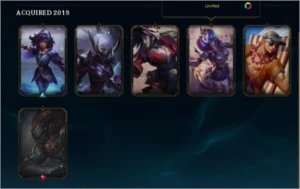 lol 48 campeões  11 skins 2 lendarias ouros8 yasuo emissario - League of Legends