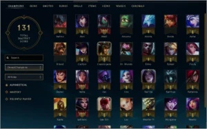 lol 48 campeões  11 skins 2 lendarias ouros8 yasuo emissario - League of Legends