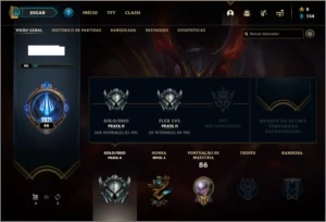 Conta prata 2 com 7 skins e 46 champs - League of Legends LOL