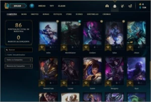 Conta prata 2 com 7 skins e 46 champs - League of Legends LOL