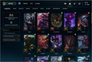 Conta prata 2 com 7 skins e 46 champs - League of Legends LOL