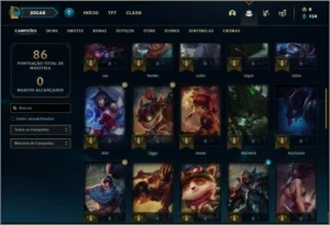 Conta prata 2 com 7 skins e 46 champs - League of Legends LOL