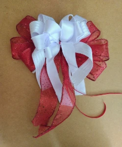 Laço para ponteira de Árvore de Natal - Artesanato e Personalizados