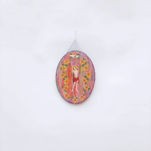 Quadro Oval São Sebastião P - Artesanato e Personalizados