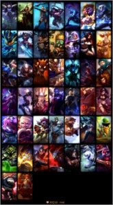 CONTA DIAMANTE V 44 SKINS - League of Legends LOL