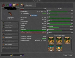 Vendo RP 300+ - Tibia