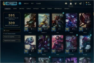 Conta lol com 226 skins - League of Legends