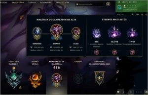 CONTA PLATINA IV, LVL 333, MAIN SHACO - League of Legends LOL