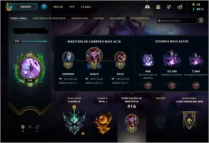 CONTA PLATINA IV, LVL 333, MAIN SHACO - League of Legends LOL