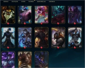 CONTA PLATINA IV, LVL 333, MAIN SHACO - League of Legends LOL
