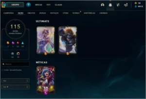 CONTA PLATINA IV, LVL 333, MAIN SHACO - League of Legends LOL