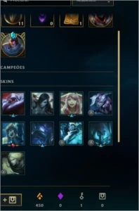 Conta league of legends Platina 1 LOL