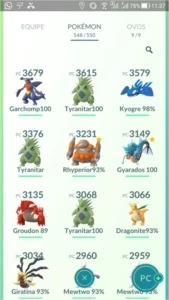 CONTA ÓTIMA LVL 35 MUITOS LENDÁRIOS - Pokémon