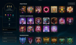 Conta Diamante 4, 832 skins ,259 cromas , 2700 RP la - League of Legends LOL