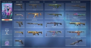 Conta valorant ranque de ato radiante com 350 reais em skins