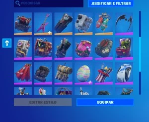 Conta fortnite (SALVE O MUNDO + 63 SKINS)