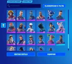 Conta fortnite (SALVE O MUNDO + 63 SKINS)