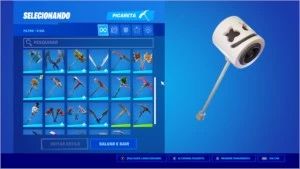 Conta de fortnite com cavaleiro negro