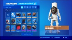 Conta de fortnite com cavaleiro negro
