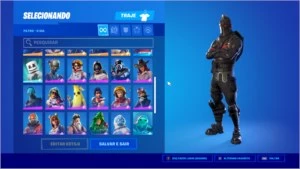 Conta de fortnite com cavaleiro negro