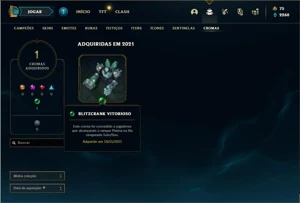 Conta platina 2 com 27 Champs e 10 Skins + 5 Espolios - League of Legends LOL
