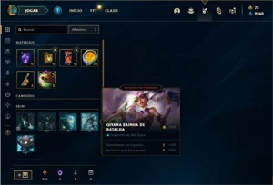 Conta platina 2 com 27 Champs e 10 Skins + 5 Espolios - League of Legends LOL