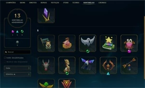 Conta League of Legends Nv 120 88 Champs + 141 Skins P2 LOL