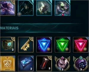 CONTA BRONZE 2, COM 73 CAMPEÕES, 7 SKINS - League of Legends LOL
