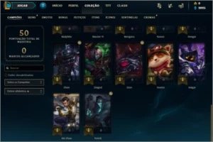 ACC LOL 28, SKINS BOAS E 31 CHAMPS - League of Legends