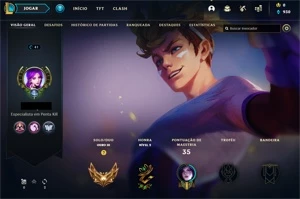 VENDO SMURF GOLD 3 COM 10 SKINS NOS ESPÓLIOS! - League of Legends LOL