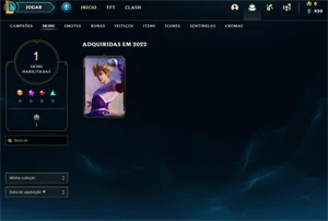 VENDO SMURF GOLD 3 COM 10 SKINS NOS ESPÓLIOS! - League of Legends LOL