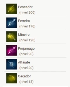 Conta Dofus personagens 200; Sacrier 251 scrollado profs 200