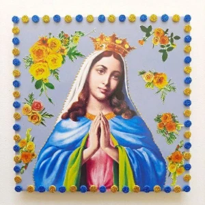 Quadrinho de Azulejo "N. S. da Guia" - Artesanato e Personalizados