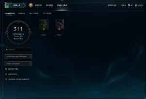 Conta plat 5 (d5-s5) 126 skins, 87 ic, 12 pag runa - League of Legends LOL