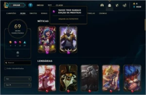 Conta com várias SKINS - League of Legends LOL