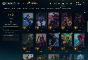 Platina 1 com 50 Champs e 18 Skins +4 Vitoriosas - League of Legends LOL