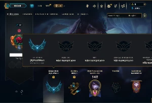 Platina 1 com 50 Champs e 18 Skins +4 Vitoriosas