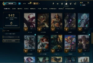 Platina 1 com 50 Champs e 18 Skins +4 Vitoriosas - League of Legends LOL