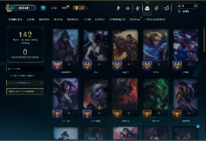 Platina 1 com 50 Champs e 18 Skins +4 Vitoriosas - League of Legends LOL