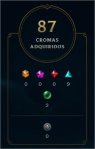 Conta com 184 skins (3 ultimates, 3 míticas, 13 lendárias) - League of Legends LOL