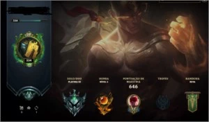 Conta Platina League of Legends 100 Skins Todos os Champions LOL