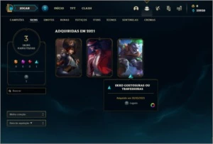 Conta ouro 4 com 23 champs e 3 skins SEM EMAIL VERIFICADO - League of Legends LOL