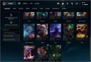 Conta ouro 4 com 23 champs e 3 skins SEM EMAIL VERIFICADO - League of Legends LOL